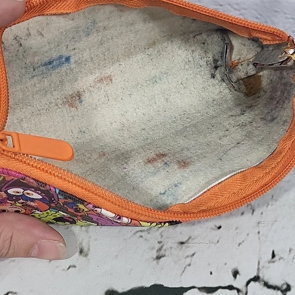 Nickelodeon Multi Character All Over Print Zippered‎ Pencil Case Pouch Clutch